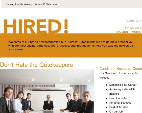 Get hired!