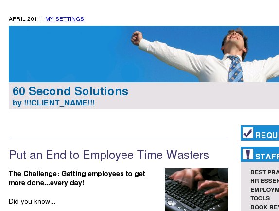 60 Second Solutions: Put an End to Employee Time Wasters