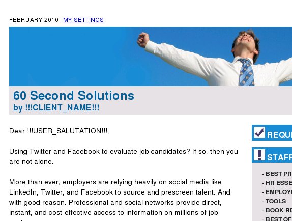 60 Second Solutions: Avoid the perils of screening via social networks